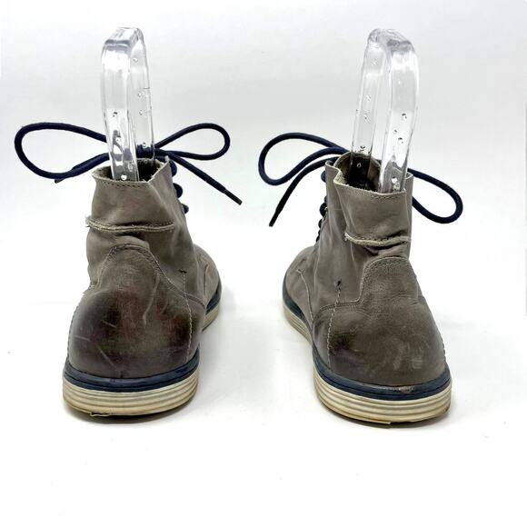 ROAN by BED STU Men's High Top Gray Distressed Casual Trendy Sneakers - Picture 2 of 11